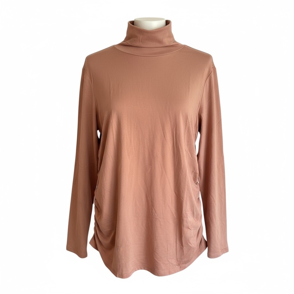 Ingrid isabel maternity Women's Tan Turtleneck Top